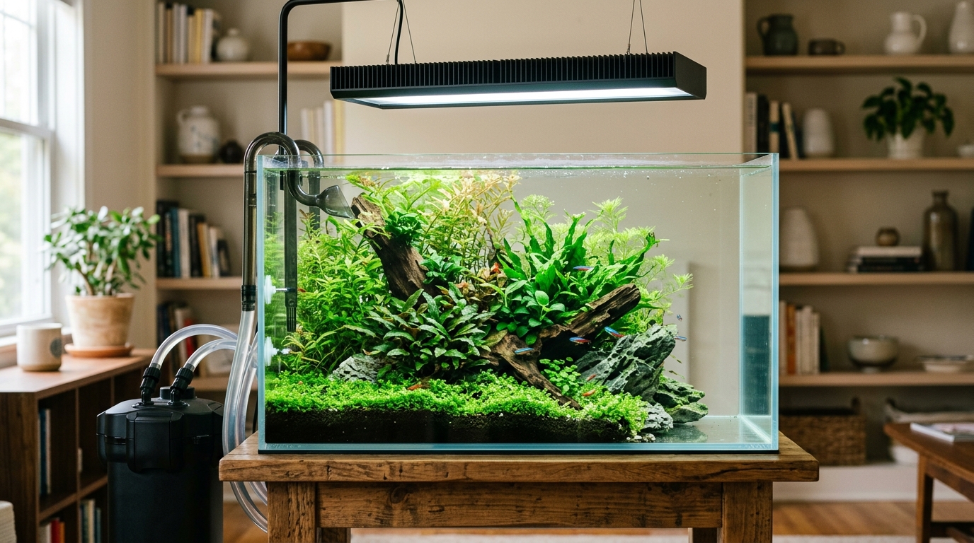 Best Light and Filter for a 20-Gallon Planted Tank